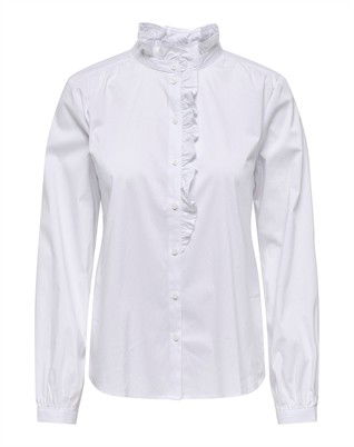 JDYMio Frill Skjorte - White 